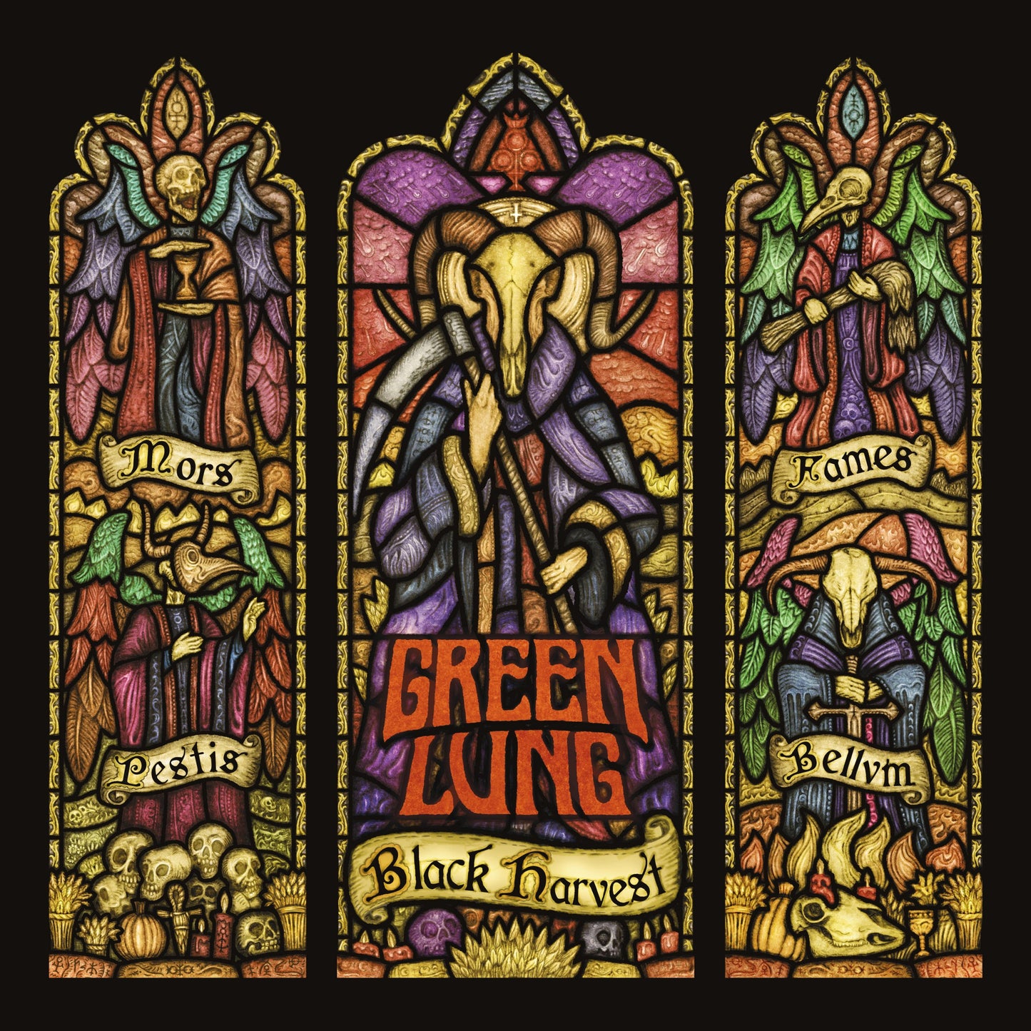 Green Lung - Black Harvest - Yellow Vinyl