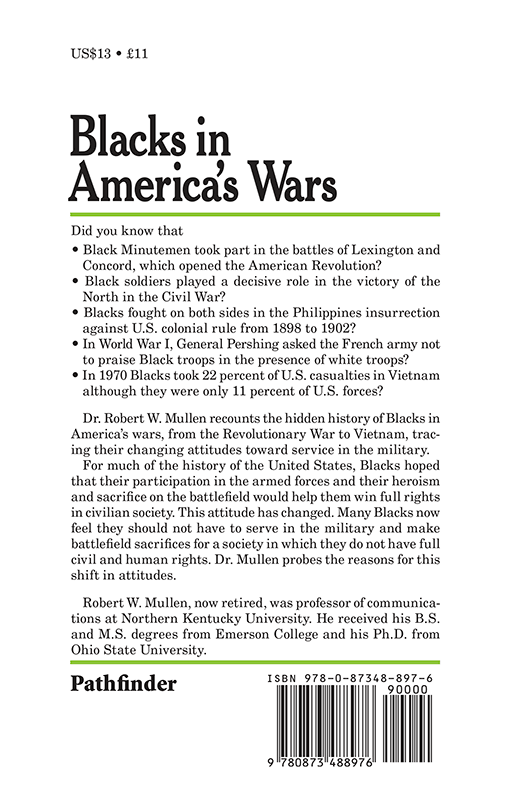 Mullen, Robert W. - Blacks in America's Wars